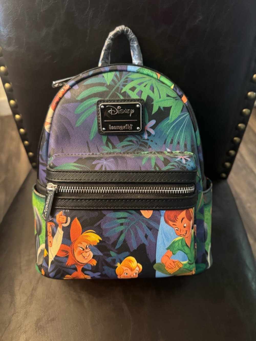Loungefly Disney Peter Pan Character Mini Backpack - Green, Blue, Black